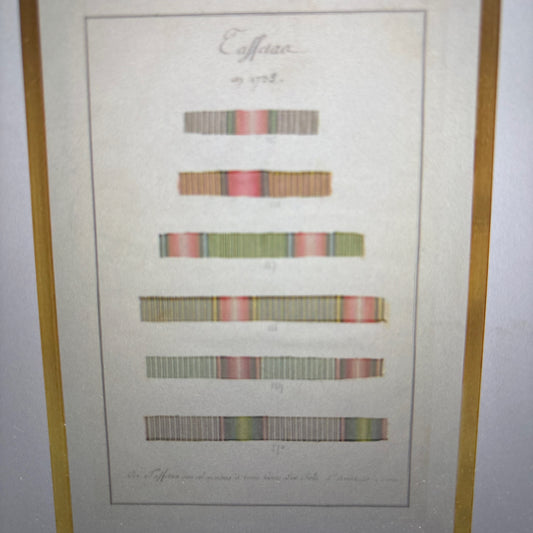 French Fabric Samplers IV, 1735