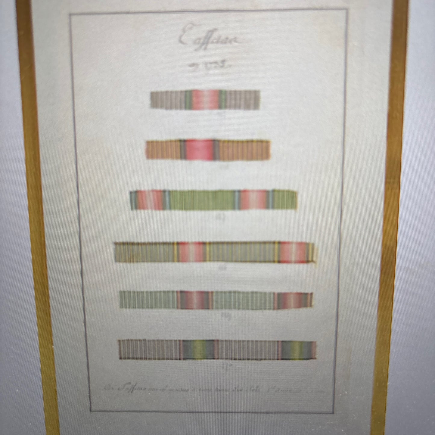 French Fabric Samplers IV, 1735