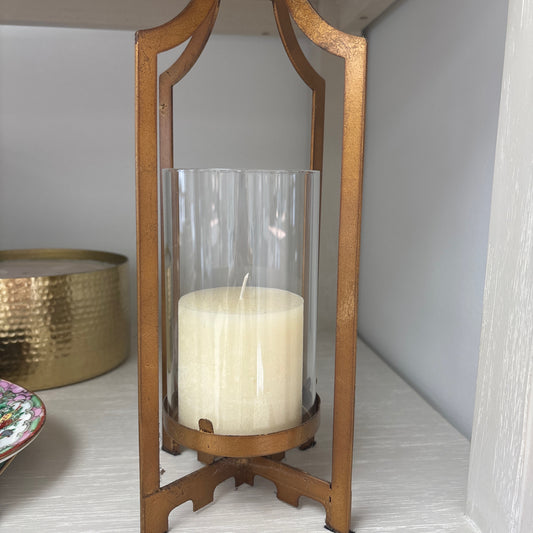 Brushed Gold Candle holder