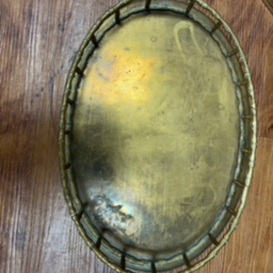 Small Oval Brass Tray