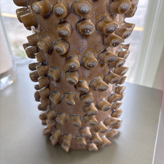 Small brown vase