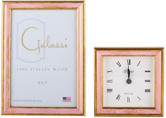 Pink/Gold Florentine Frame (5x7)