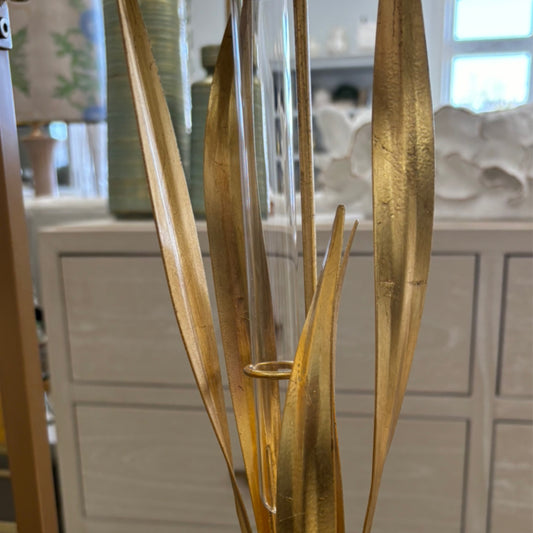 Acrylic and gold vase (small)
