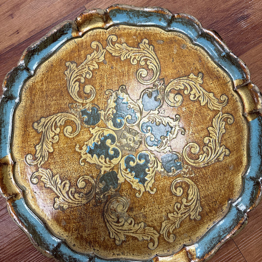 Round Italian tray