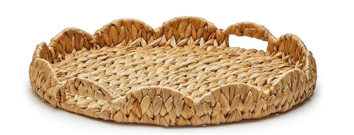 Scalloped Edge Round Tray (small)