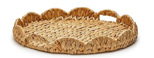 Scalloped Edge Round Tray (small)