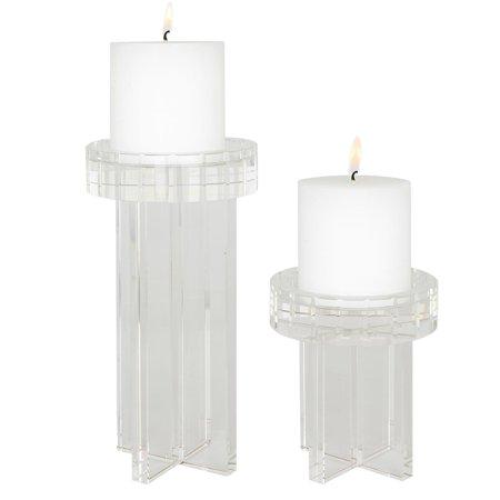 Uttermost Crystal Pillar Candleholders (small) (1)