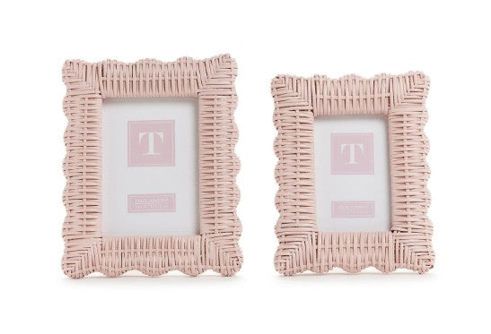Pink Wicker Weave Photo Frame (4x6)