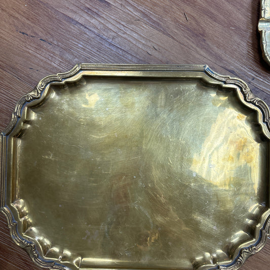 Solid brass tray