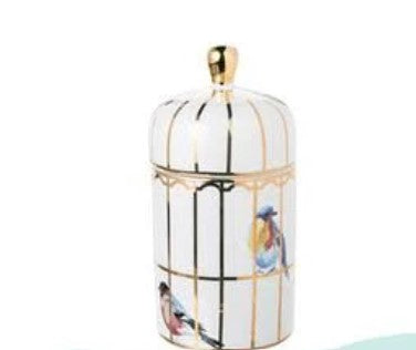 Glided Cage lidded candle-Lemon Verbena