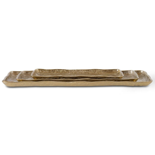 Artisan Antique Gold Decorative Trays (Medium)