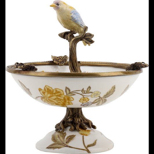 Porcelain Bird Dish