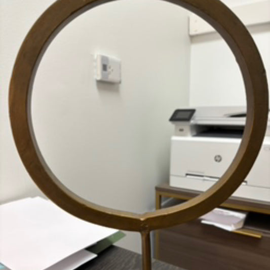 Gold Ring on Stand