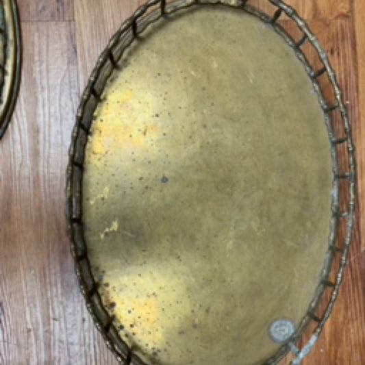 Large Oval Brass Tray