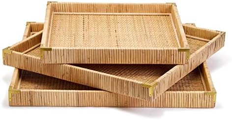 Square Rattan Tray (Large)