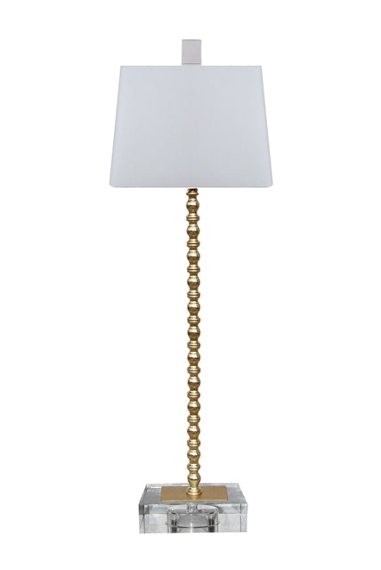 GOLD LAMP WITH ACRYLIC BASE