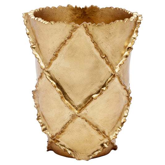 Leila Gold Leaf Vase