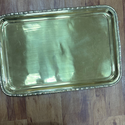 Large gold Bamboo tray